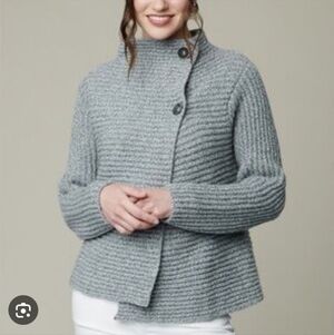 Fisherman Out Of Ireland Wool Cashmere Cardigan Sweater Women S Chunky Oarsman